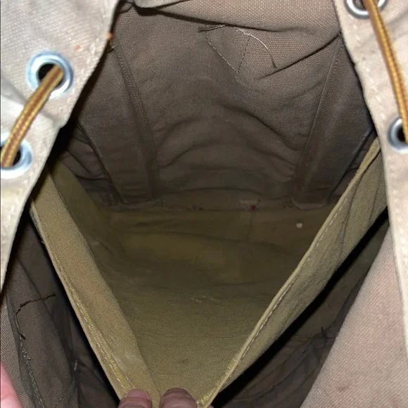 Lafuma Canvas and Leather Vintage Backpack - Picture 10 of 16